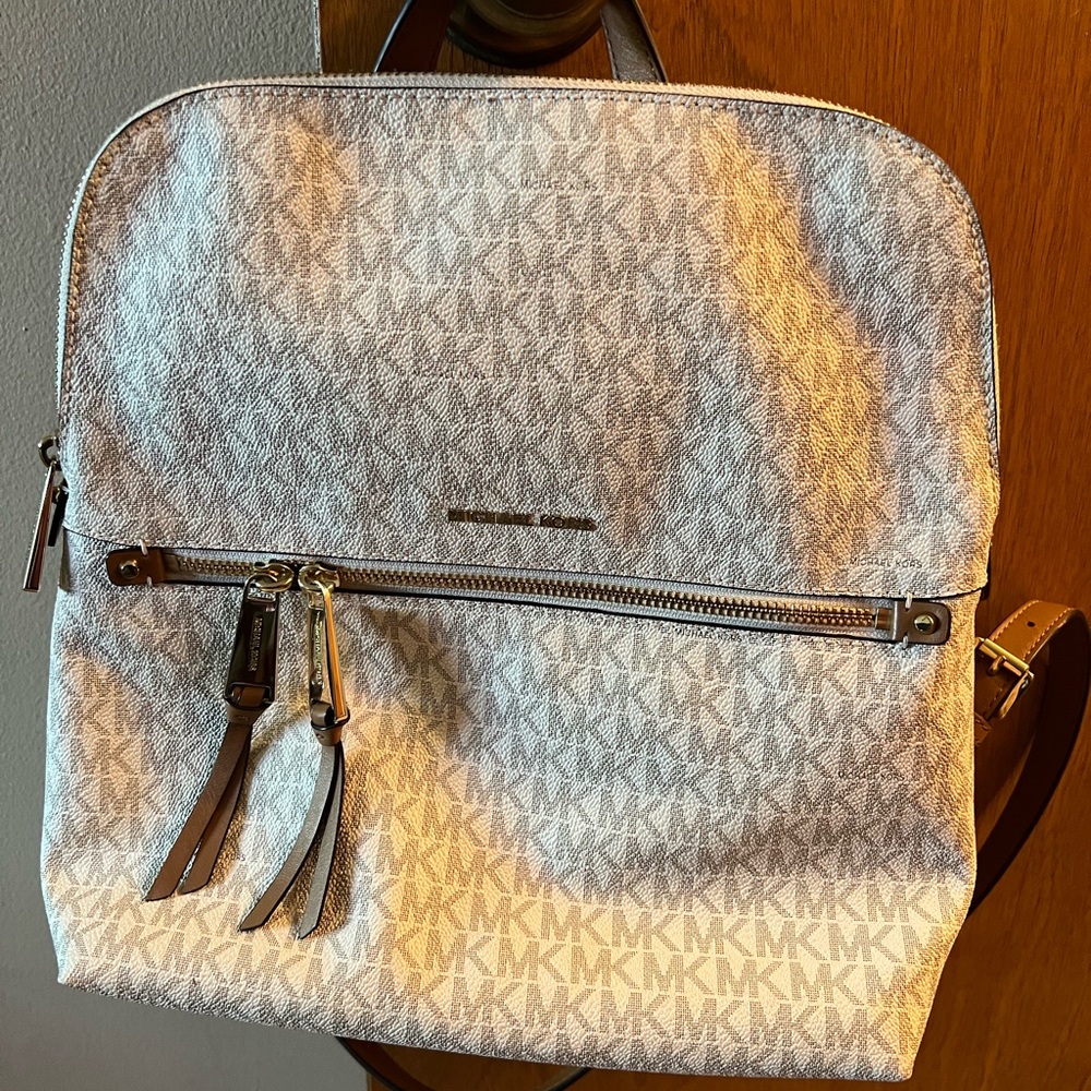 Michael Kors White Backpack